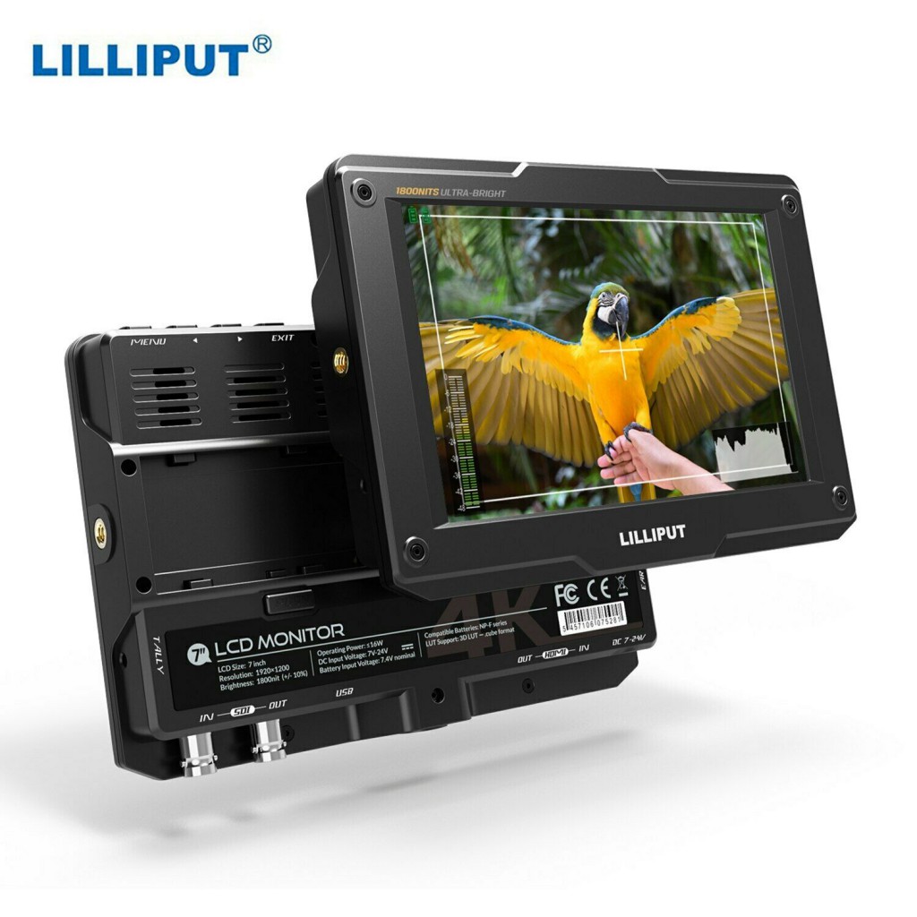 LILLIPUT H7S 7 Inch Ultra Brightness SDI 4K HDMI Monitor DSLR On-Camera Monitor