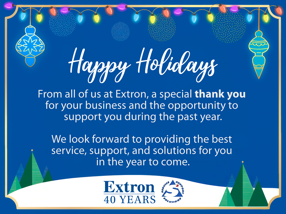 extron greetings