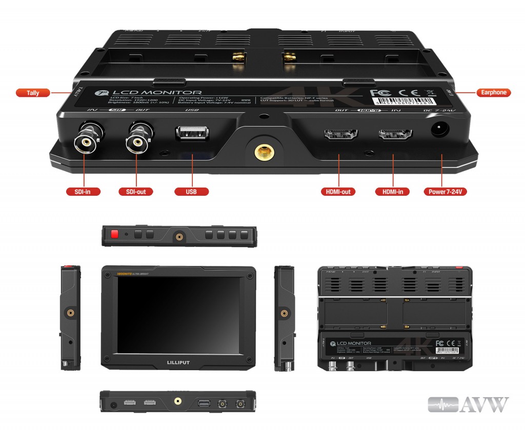 H7 7 Ultra Brightness On Camera Monitor