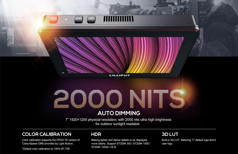 HT7S 7 Ultra High 2000 Nits Brightness Touch On-Camera Control Monitor 2