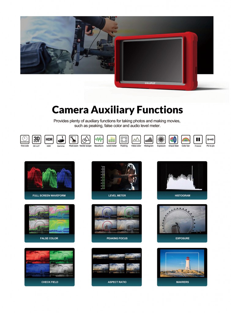 Lilliput 5.4 inch On-Camera monitor 4
