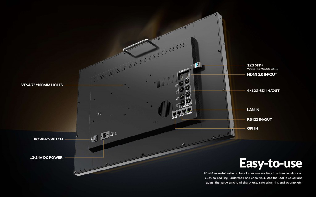 Q23-8K 23.8 inch 8K 12G-SDI professional broadcast production studio monitor