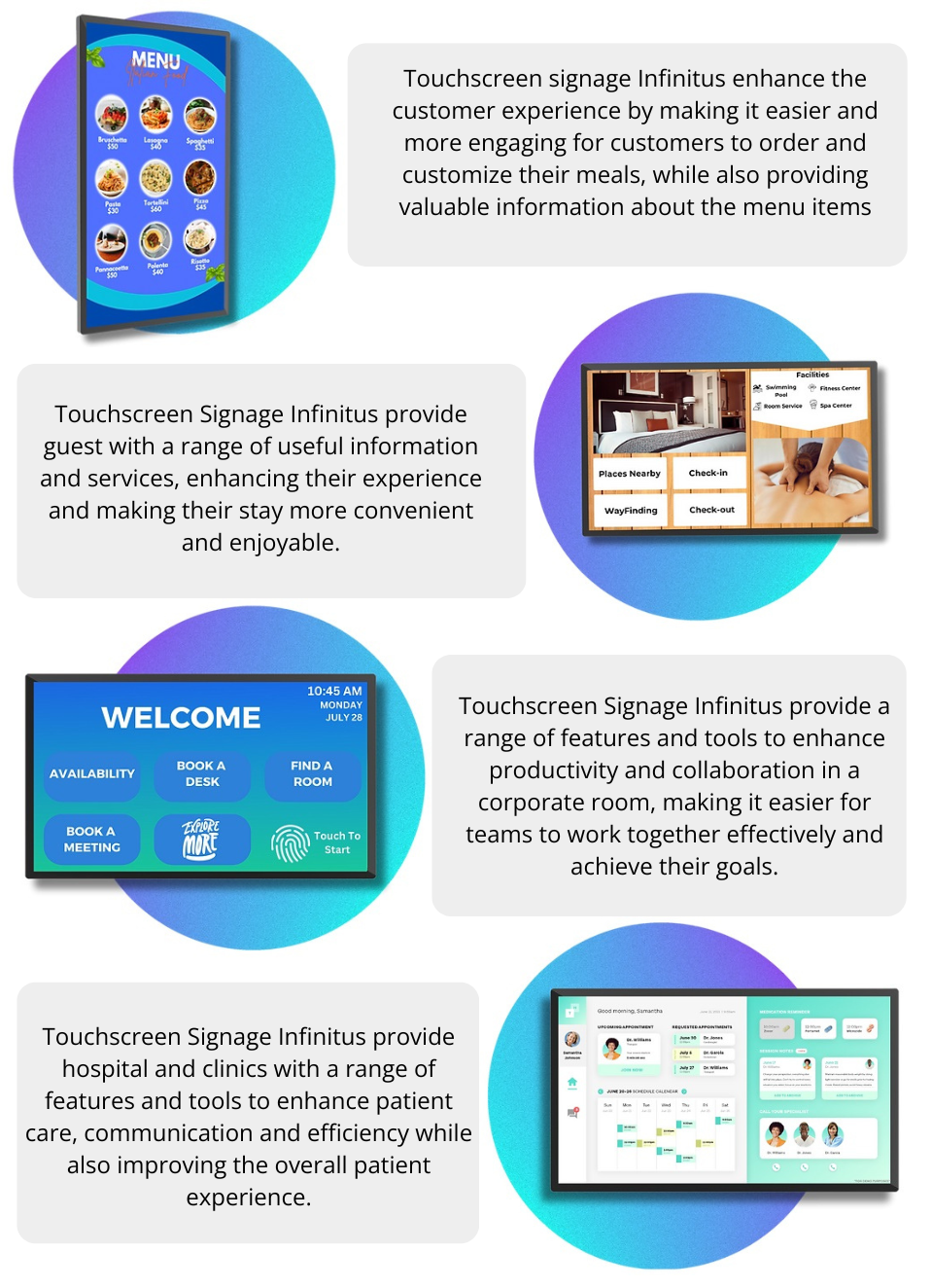 glory star Infinitus touchscreen signage5