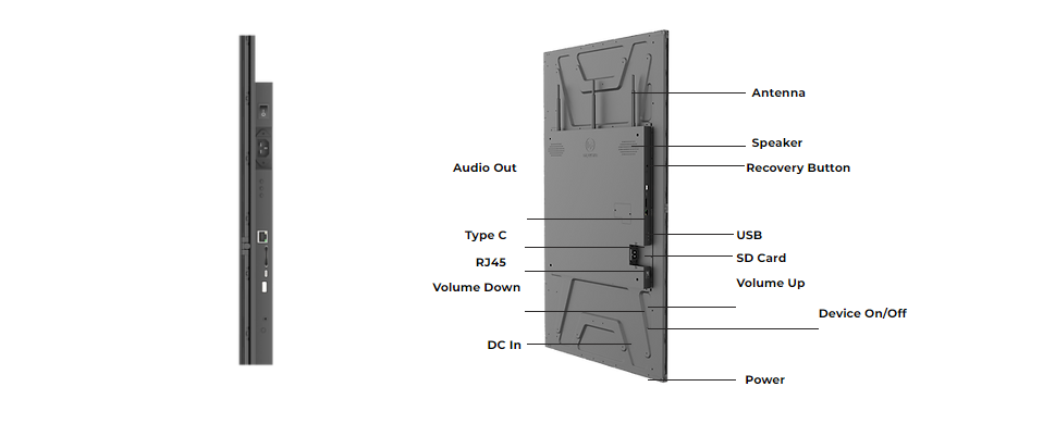 glorystar Infinitus touchscreen display 7