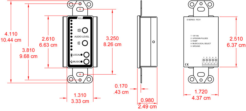 D-RCX1-dimensions