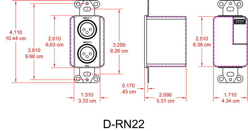 D-RN22-dimensions