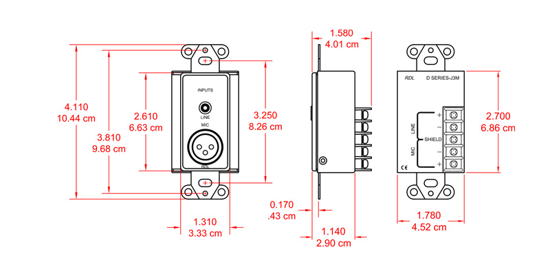 DB-J3M-dimensions