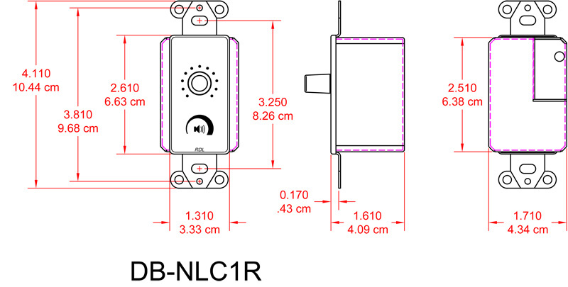 DB-NLC1R-dimensions