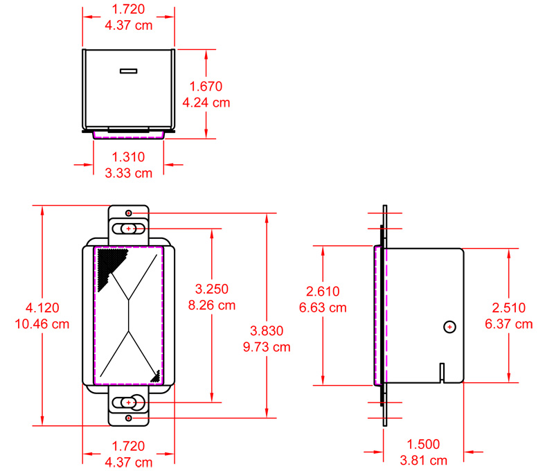 DB-PSP1F-dimensions