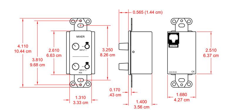 DB-RC2M-dimensions