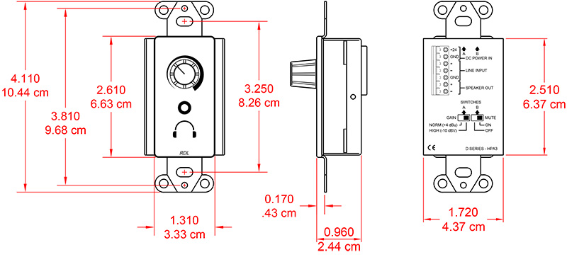 DS-HPA3-dimensions