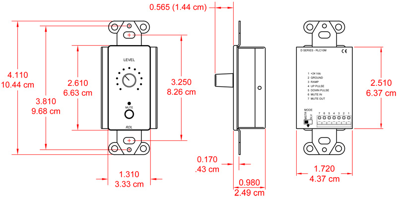 DS-RLC10M-dimensions