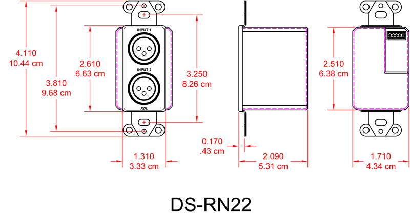 DS-RN22-dimensions