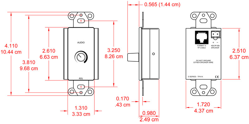 DS-TPA1A-dimensions