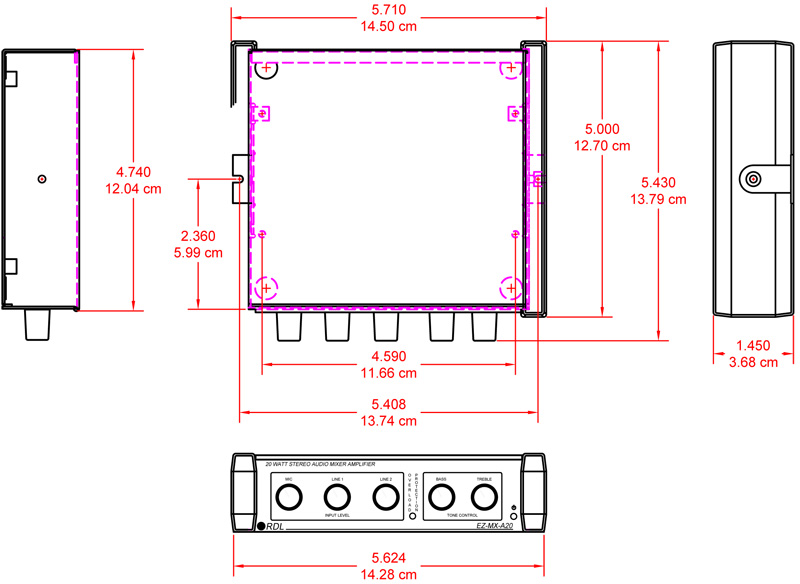 EZ-MXA20-dimensions