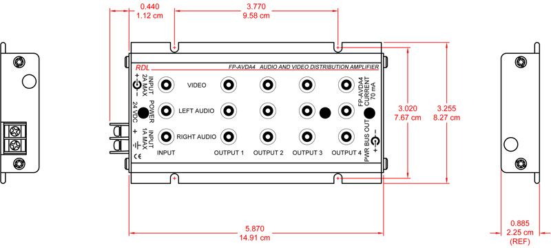 FP-AVDA4-dimensions