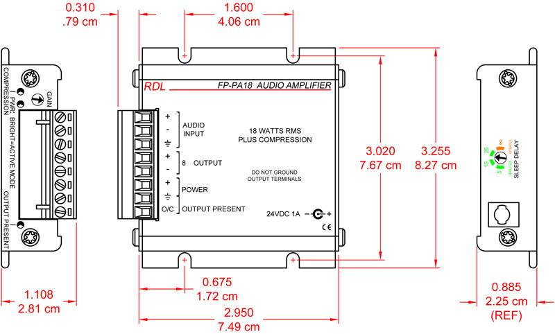 FP-PA18-dimensions