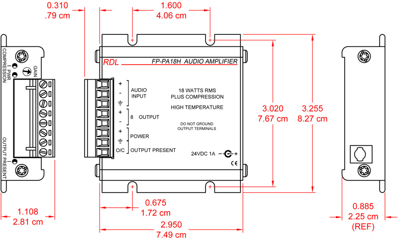 FP-PA18H-dimensions