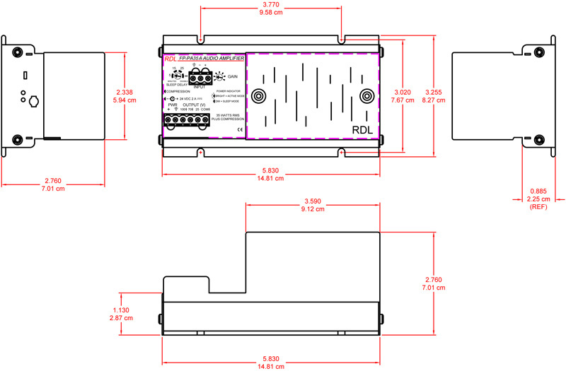 FP-PA35A-dimensions