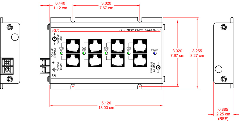 FP-TP4PW-dimensions