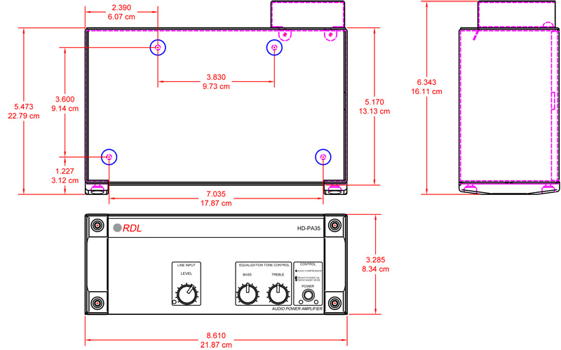 HD-PA35-dimensions