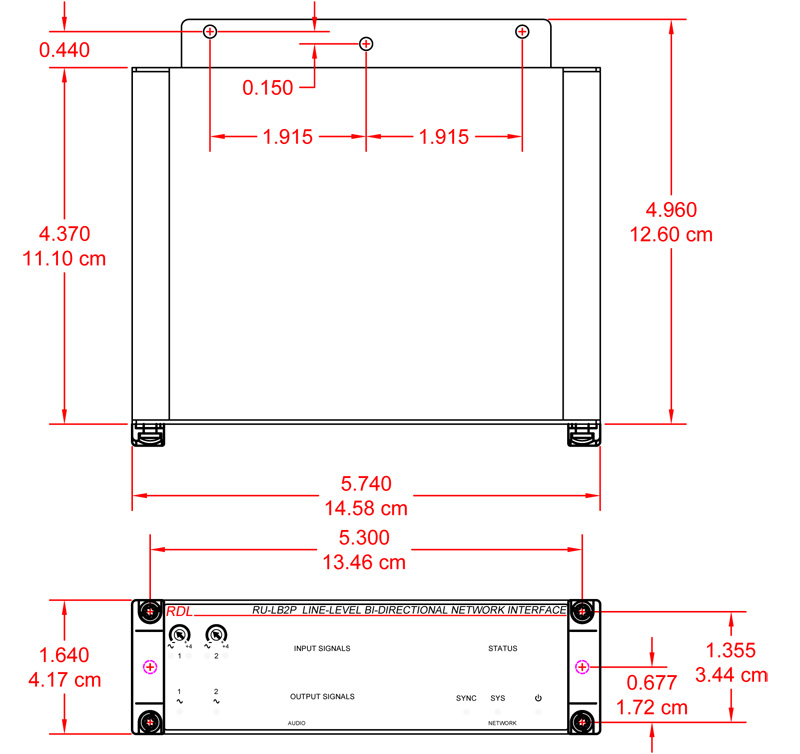 RU-LB2P-dimensions