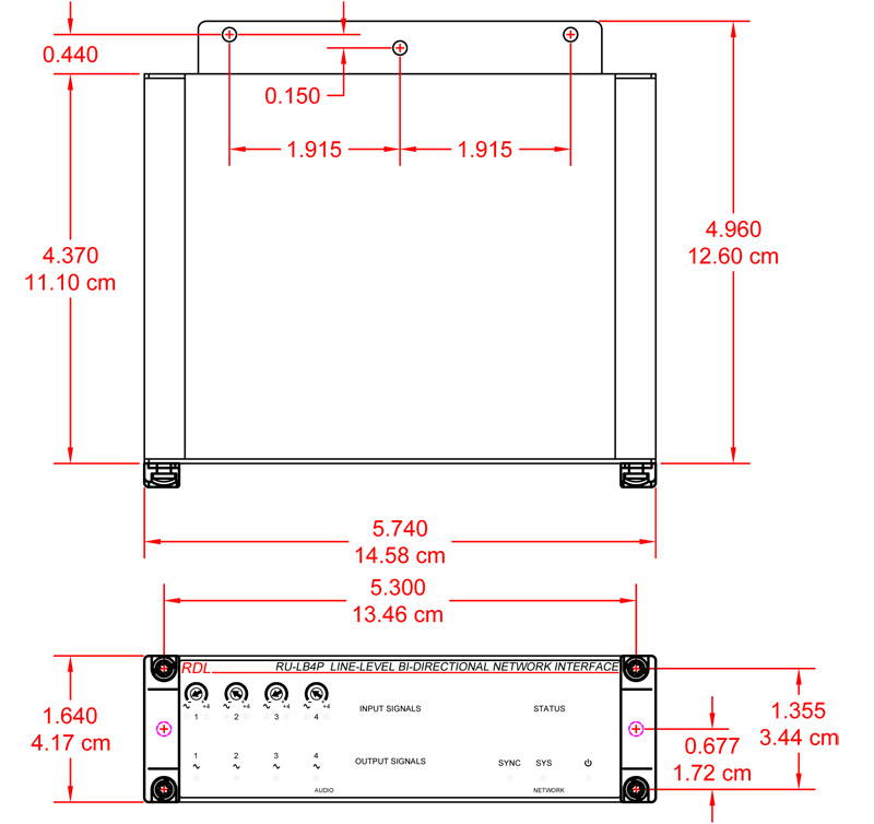 RU-LB4P-dimensions