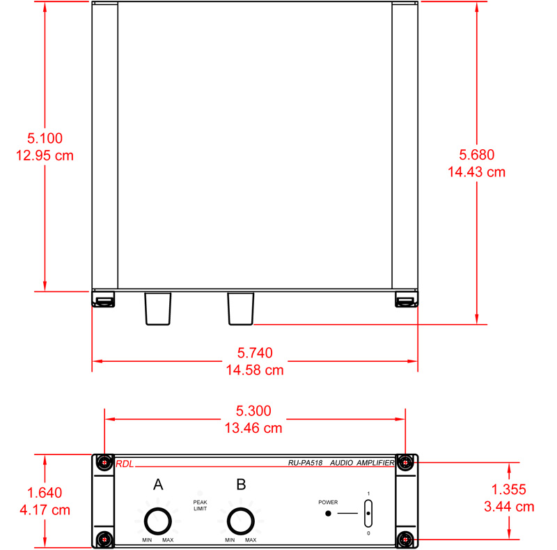 RU-PA518-dimensions