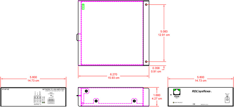 SF-NP16E-dimensions