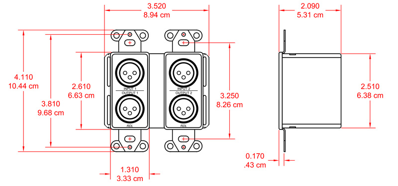 DD-RN42-dimensions