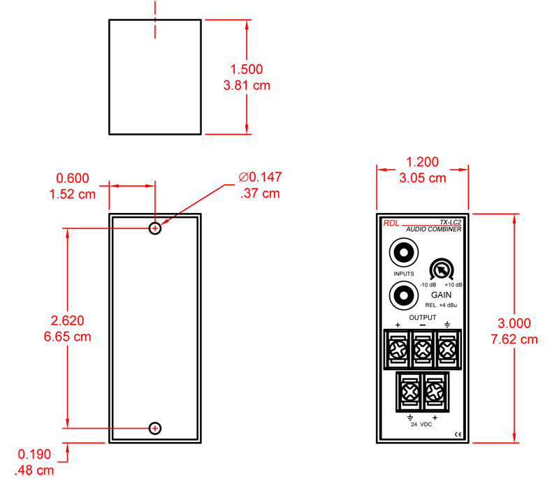 TX-LC2-dimensions