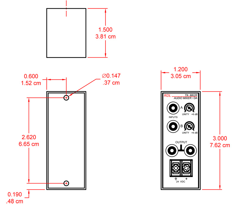 TX-MX2R-dimensions