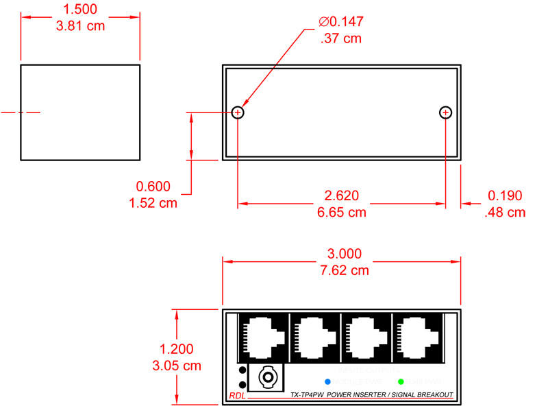 TX-TP4PW-dimensions