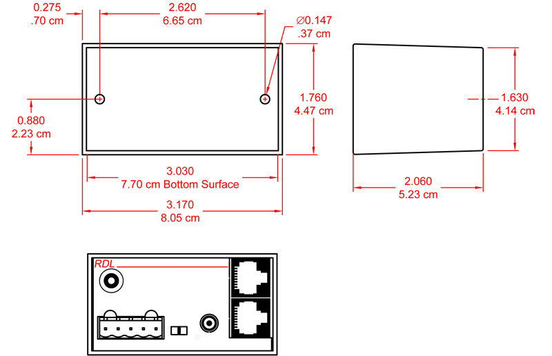 TX-TPR1A-dimensions