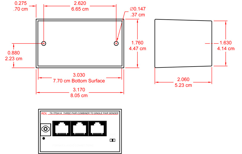 TX-TPSA1A-dimensions