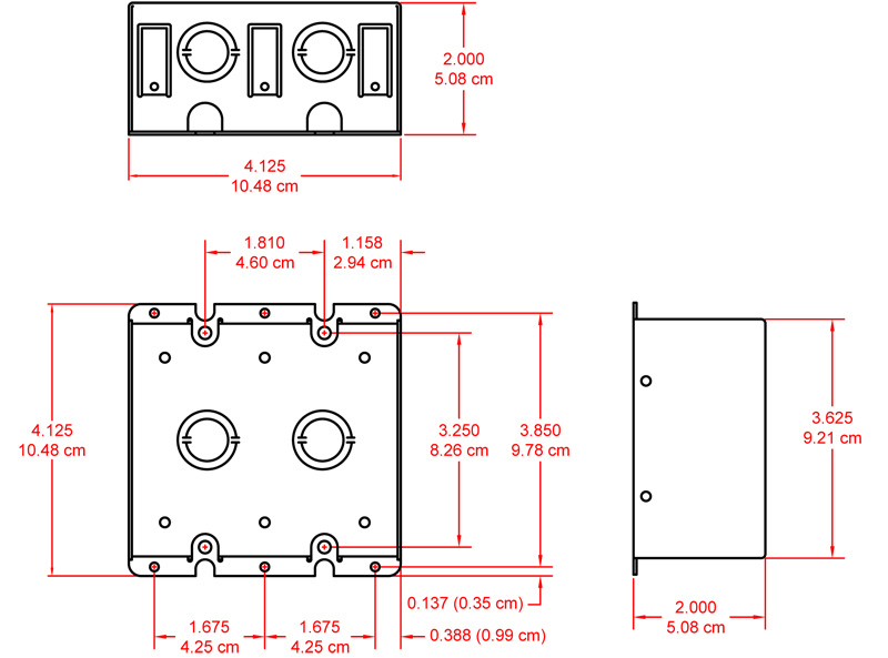 WB-2U-dimensions